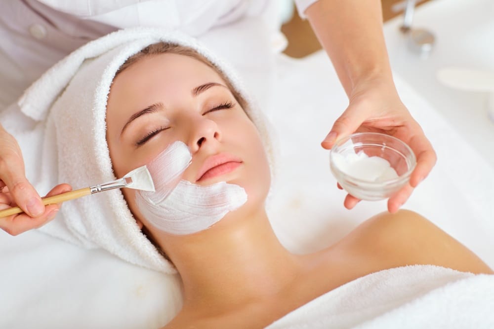 Young Female Receiving Acne Bootcamp Peel Treatment in Houston, TX | Vida Aesthetics And Wellness