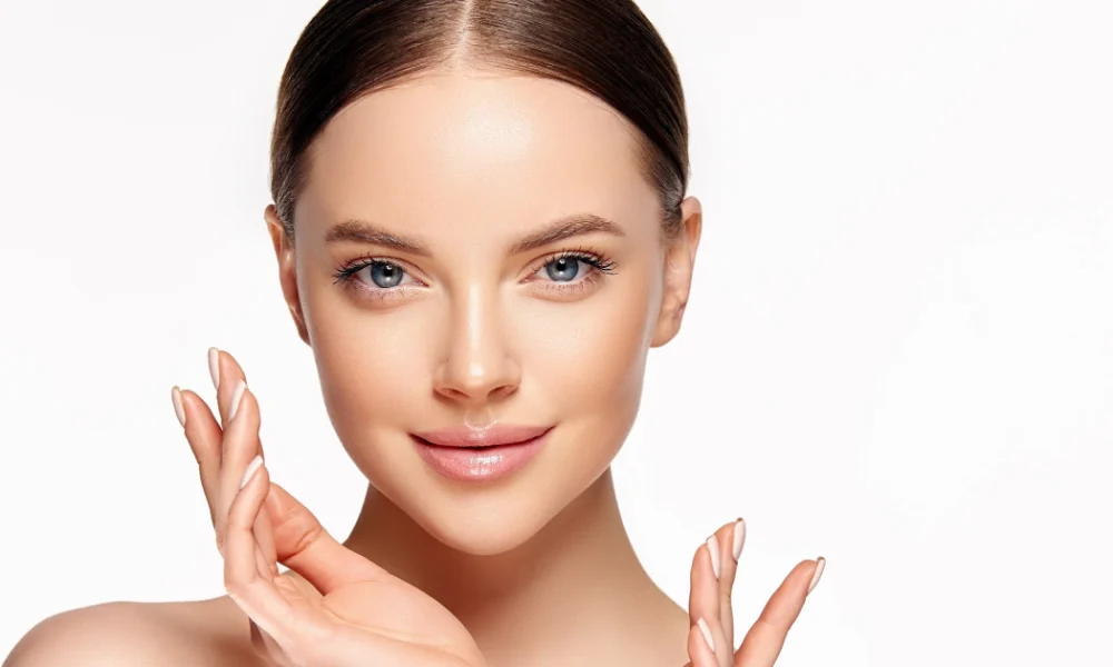 Woman showing glowing smooth skin after SkinBetter Peel Treatment in Houston, TX